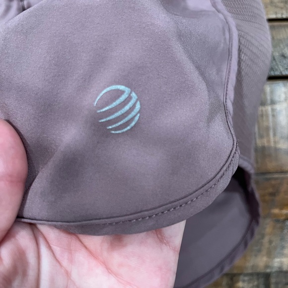 MPG Purple Athletic Shorts with Curved Hem - Picture 3 of 4